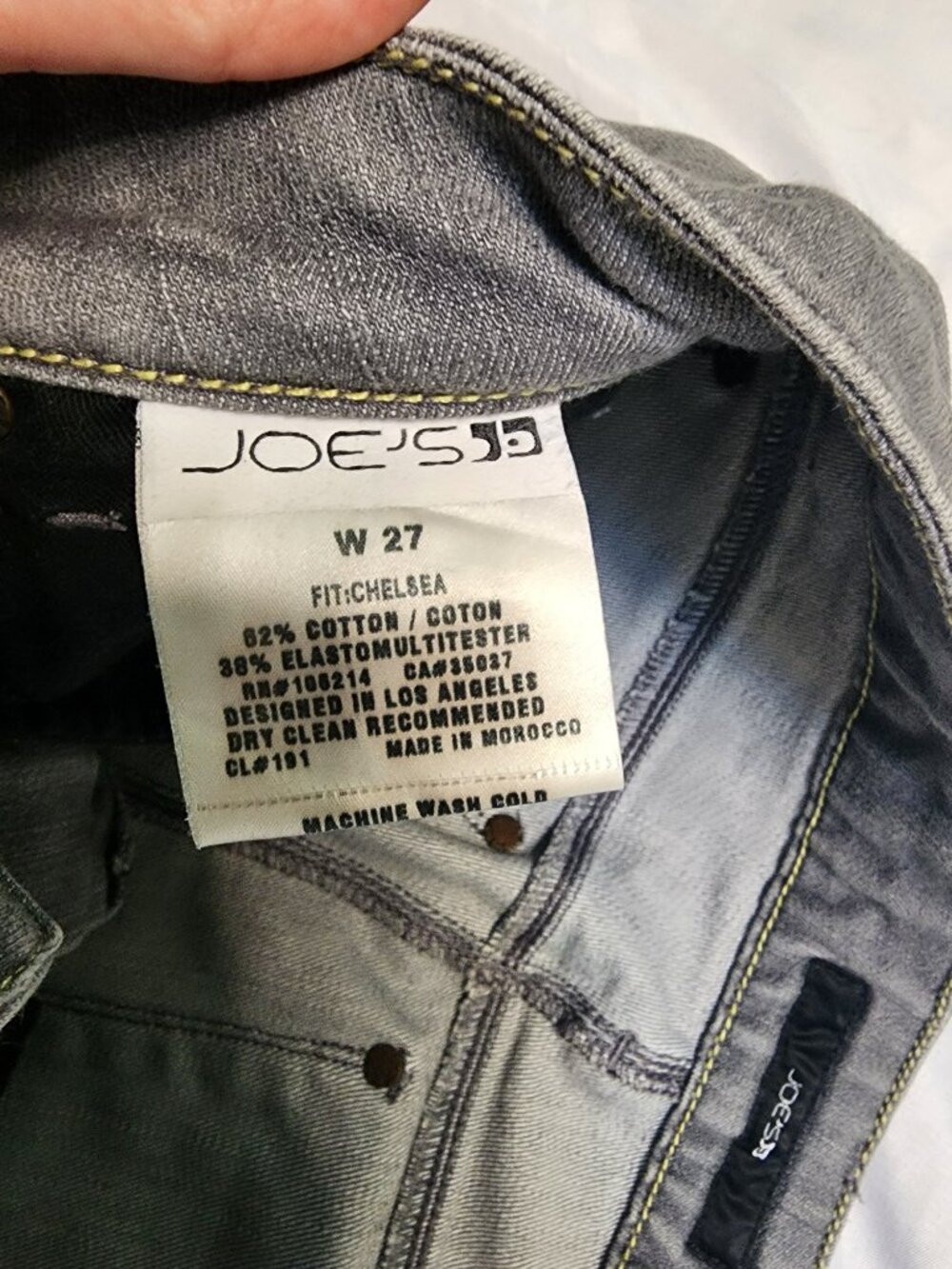 Joe's Jeans Chelsea Skinny Jeans Nikki Gray Wash Stretch Denim Women's Size 27 - Picture 3 of 12